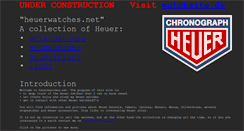 Desktop Screenshot of heuerwatches.net